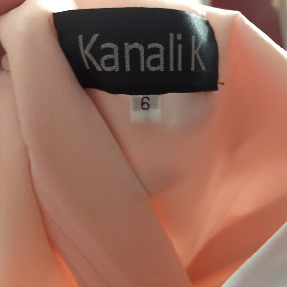 Kanali K #1704 Dress Size 6 Petal Pink A-line New - Picture 10 of 11